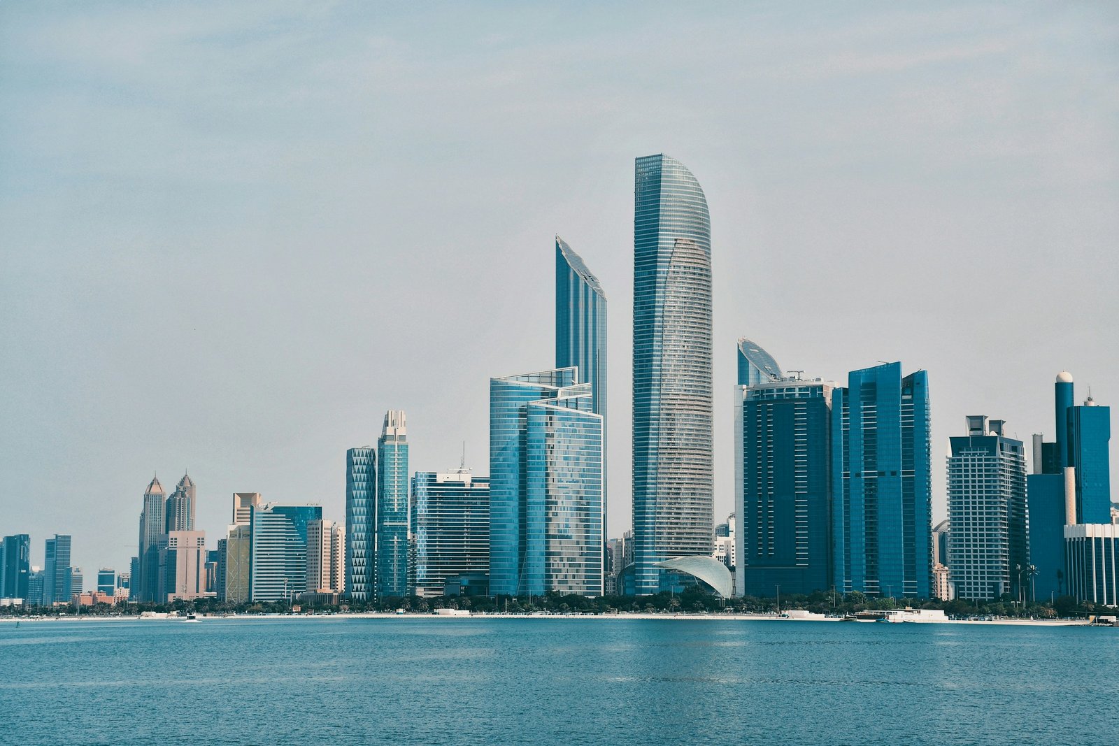 Abu Dhabi Corniche skyline