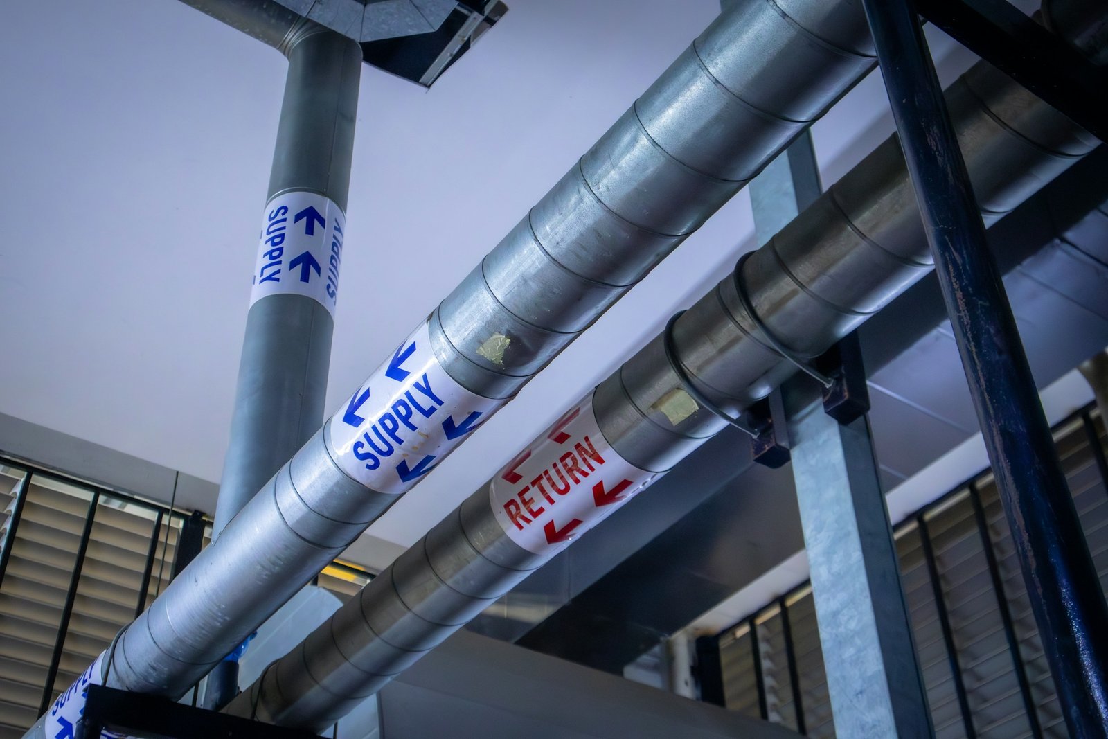 HVAC supply and return ductwork