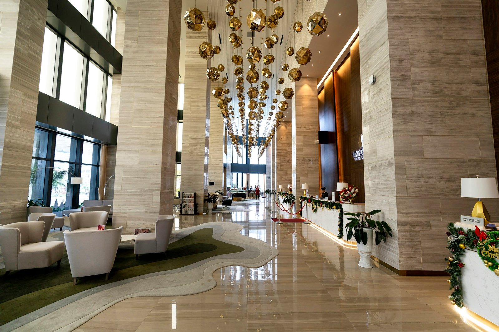 Luxury hotel lobby fit-out